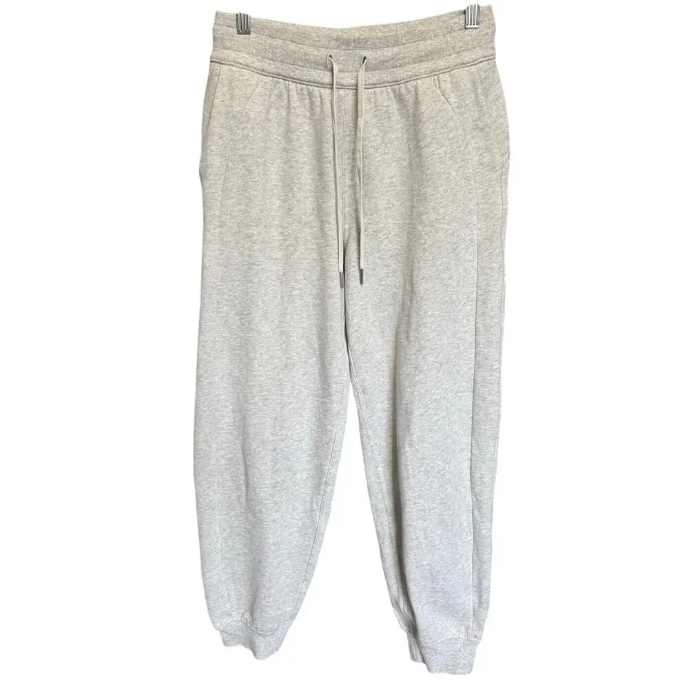 Lululemon Soft Jersey Classic Fit Mid-Rise Jogger Heathered Grey Size 8